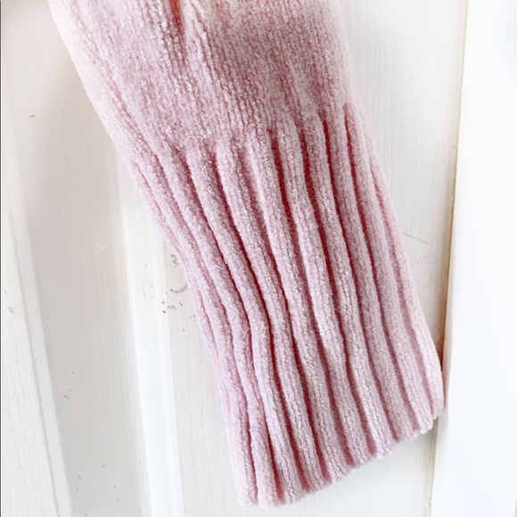 Set 2 Fresh Womens Juniors V-Neck Sweater Large Pink Blue Stretch Knit Tops L - Picture 10 of 16